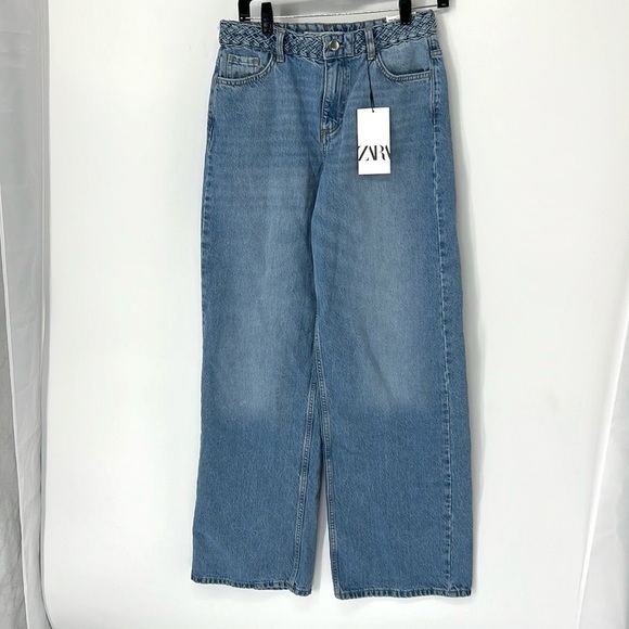 Zara NWT women’s wide leg jeans 4 - Picture 1 of 7